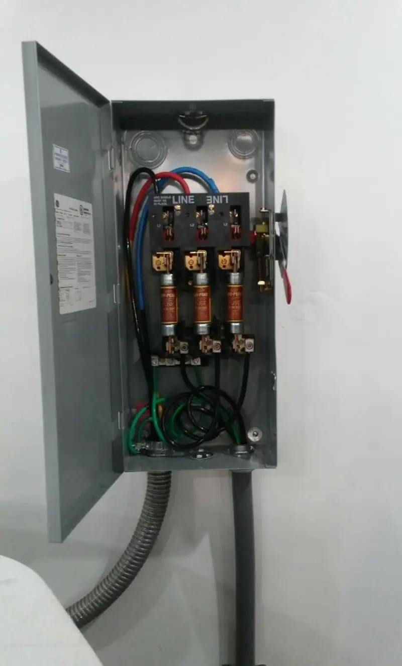 Three-phase disconnect switch installed for Electrical Wiring & Rewiring in Strasburg